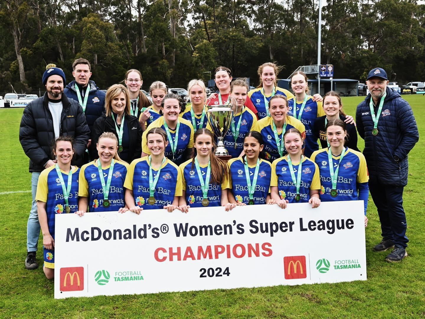 2024 WSL Champions Devonport City Strikers 