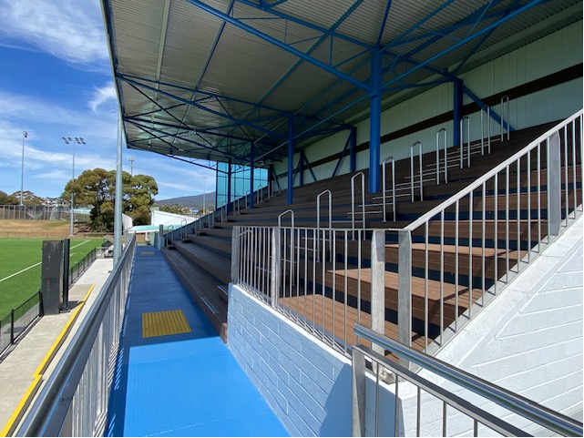 New KGV grandstand opened February 2025