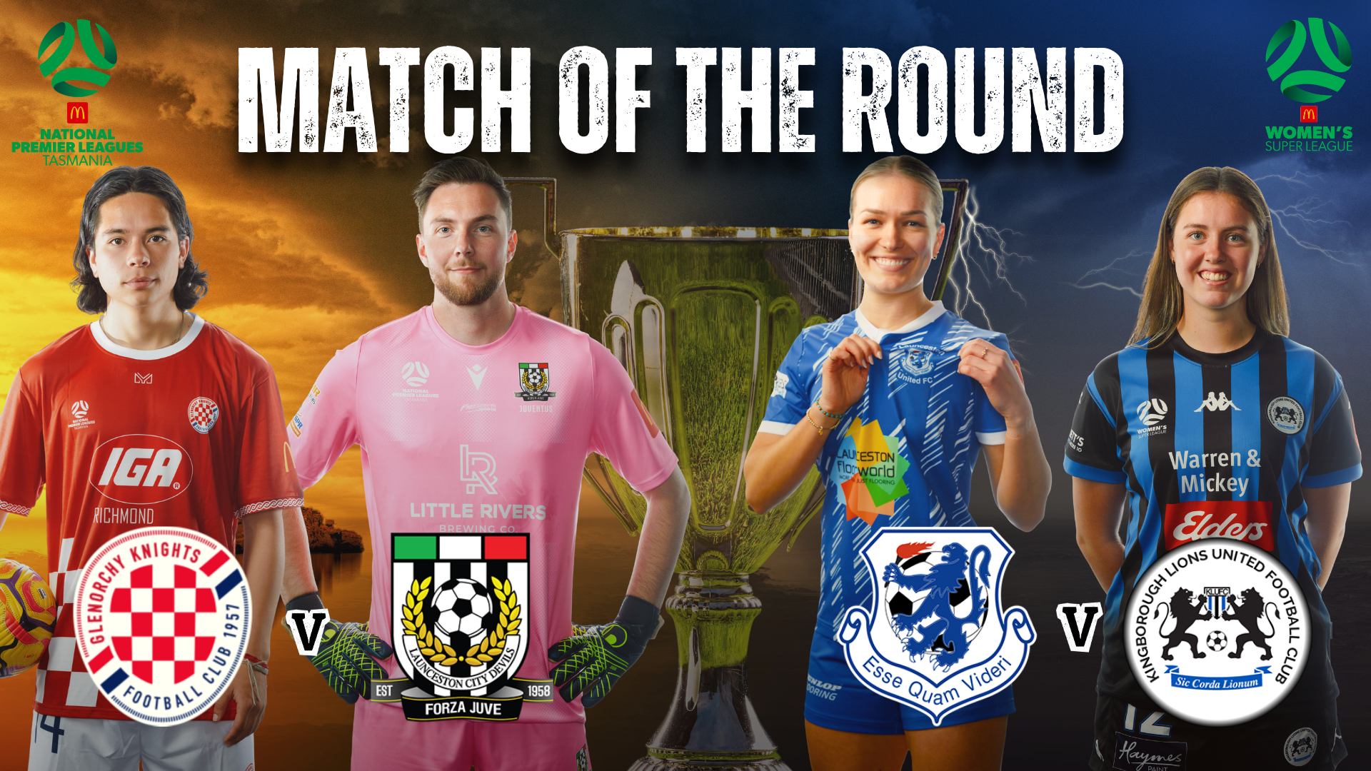In the NPL Glenorchy host a out to prove Launceston City, meanwhile in the WSL Launceston United are on a rampage as they take on the Lions in a season defining match for both clubs.
