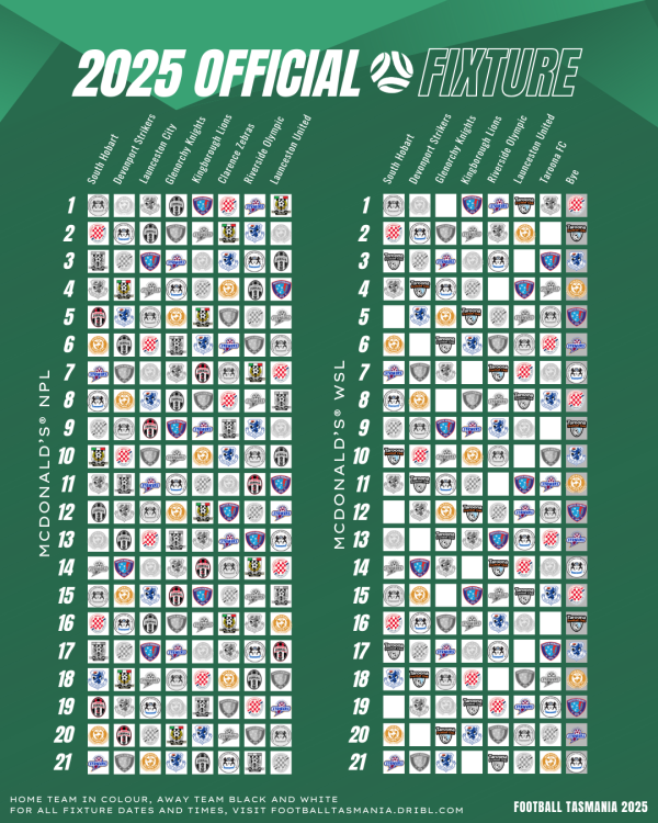 2025 fixtures NPL WSL