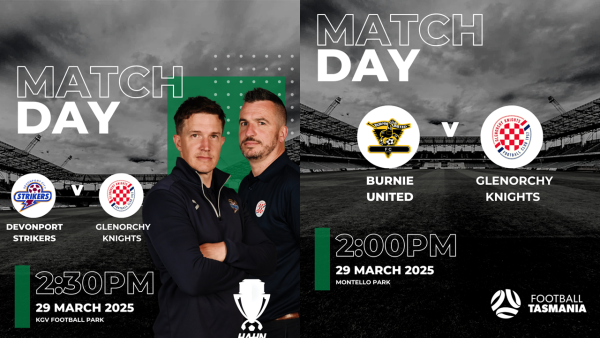 Match Day tiles Statewide Cup Round of 16 29 March 2025