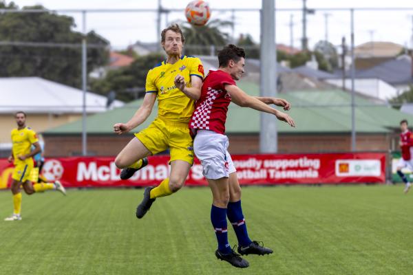 Conor Parke and Kalvin Pitt Glenorchy Knights v Devonport Strikers at KGV 29.3.25