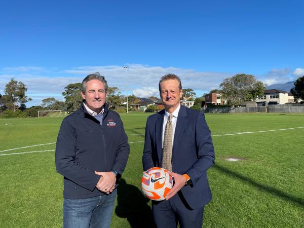 Brendan Blomeley and Tony Pignata at Wentworth Park 