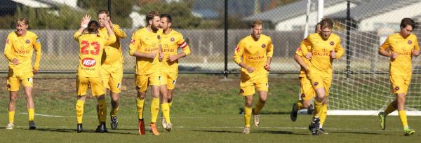 South East United celebrate Lako Cup semi final win 18.5.25