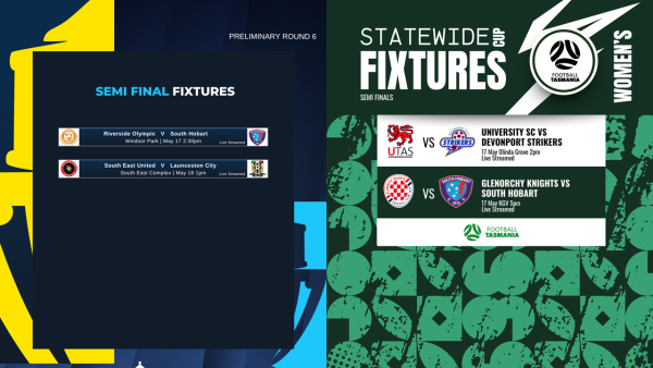 Statewide Cup semi final fixtures 16.5.25