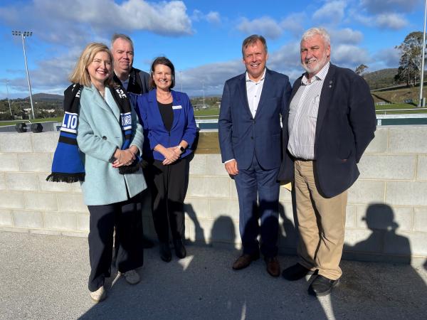 Julie Collins Nic Street Paula Wriedt Brian Downes and Bob Gordon open the new Lightwood Park pavilion