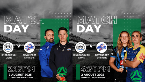 Round 16 Match of the Round Kingborough Lions v Devonport City Strikers