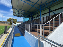 New KGV grandstand opened February 2025