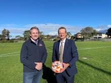 Brendan Blomeley and Tony Pignata at Wentworth Park 