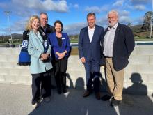 Julie Collins Nic Street Paula Wriedt Brian Downes and Bob Gordon open the new Lightwood Park pavilion